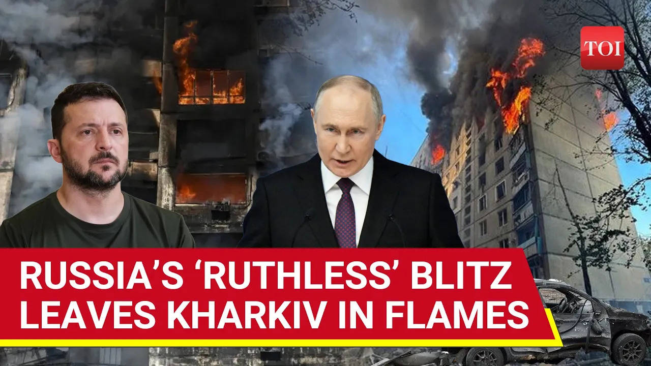 Putin’s Deadly Assault Burns Kharkiv: Multiple Buildings, Vehicles ...