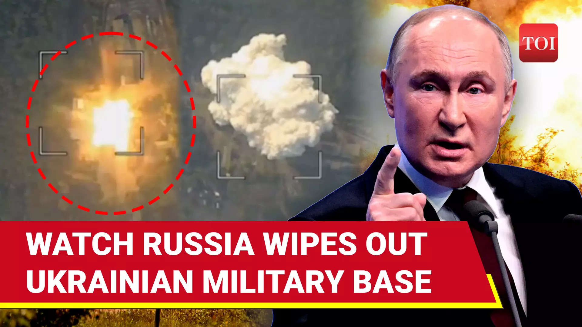 Russia Releases Dramatic Footage: Ukrainian Airbase Hammered In Russian Bombing In Kharkiv | Watch