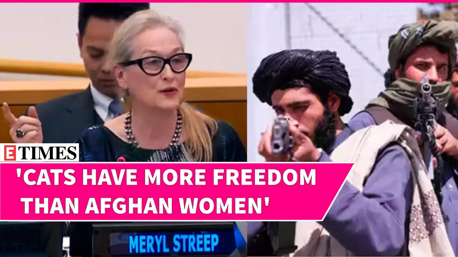 Meryl Streep's Bold UNGA Address: 'Squirrels and Cats Enjoy More Rights Than Afghan Women'