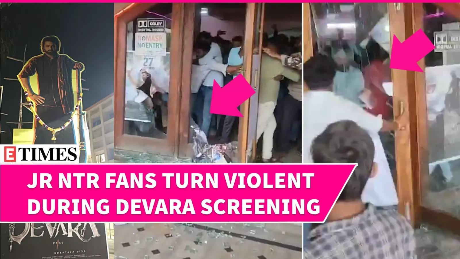 Chaos Erupts at DEVARA Screening: Injuries & Destruction Inside the Theater; Watch