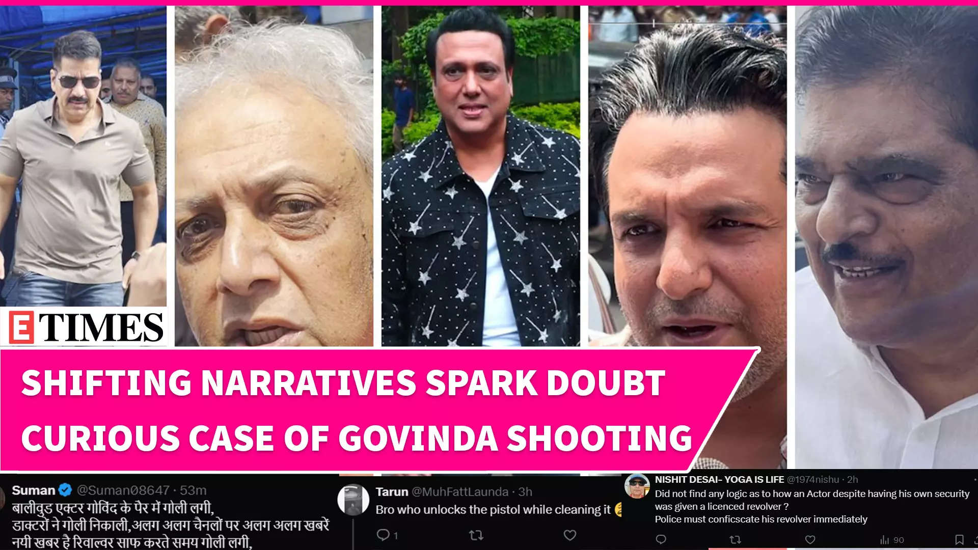 Mystery Surrounds Govinda’s Shooting: Conflicting Statements Raise Eyebrows