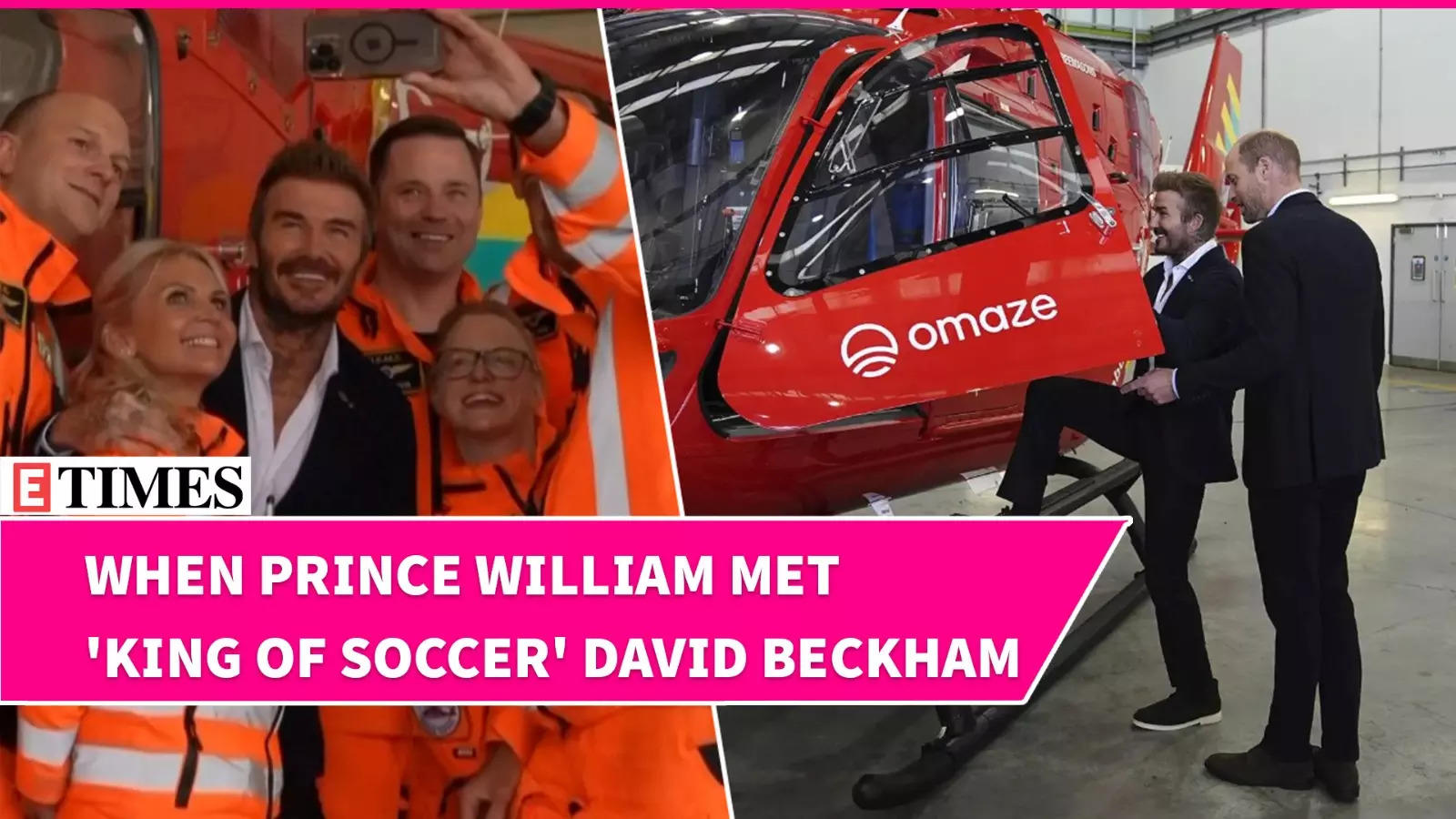 Prince William and David Beckham Board New Air Ambulance Helicopter They Helped Fund