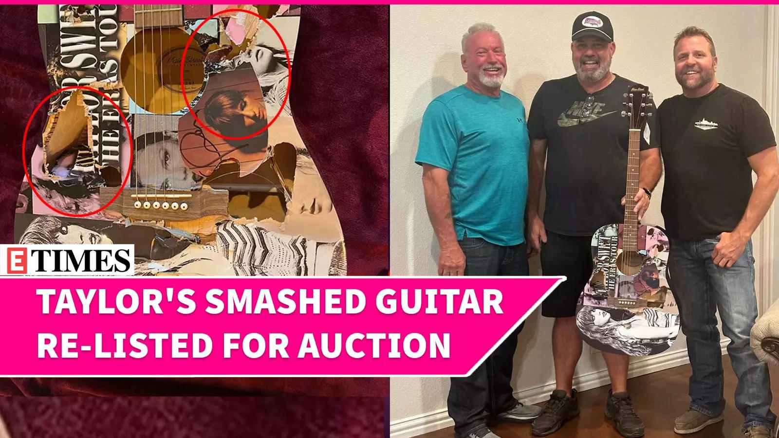 Taylor Swift’s Destroyed Guitar Is Up For Sale Again, Re-Listed For Bid