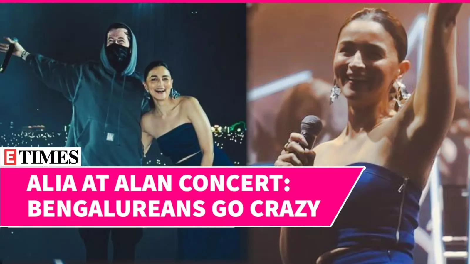 Alia Bhatt Joins Alan Walker During His Bengaluru Show, Cheers 'Namaskara' For Fans | Watch