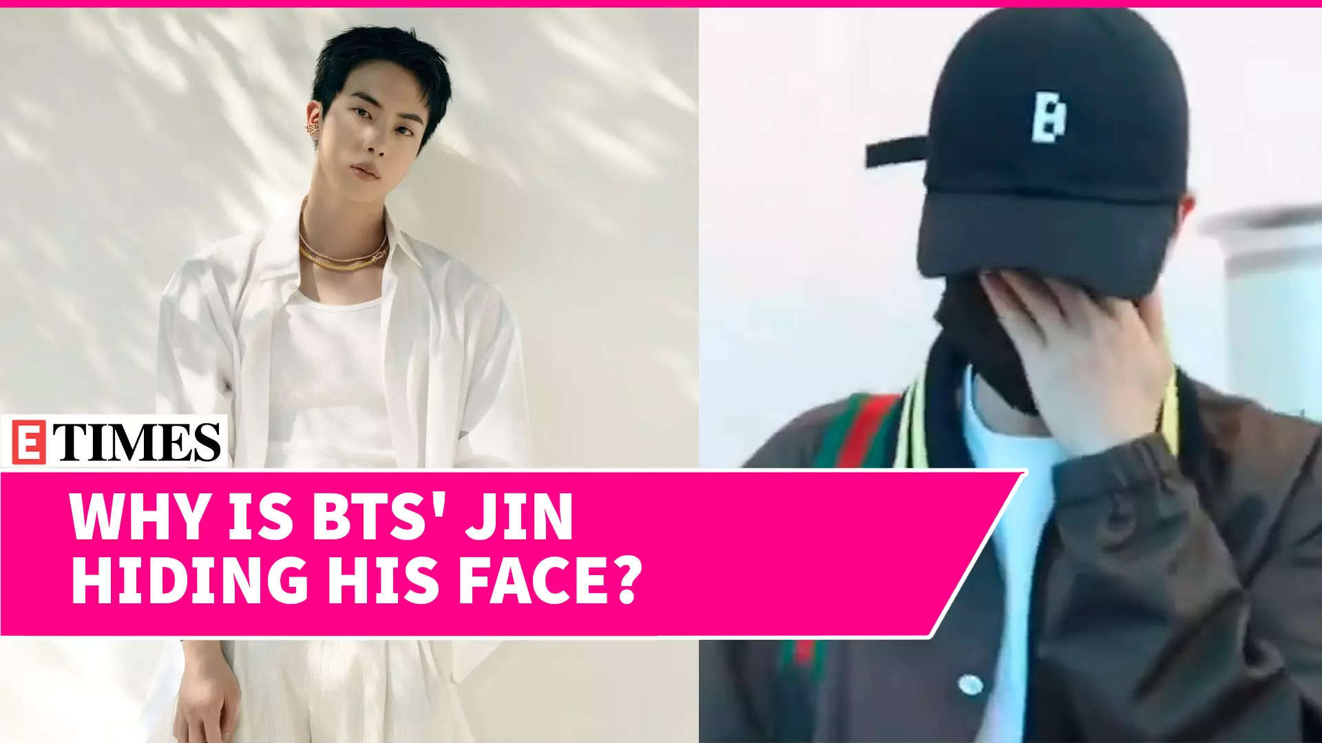 BTS Member Jin Hides His Face, Tells Paparazzi 'I Look Ugly' | Watch