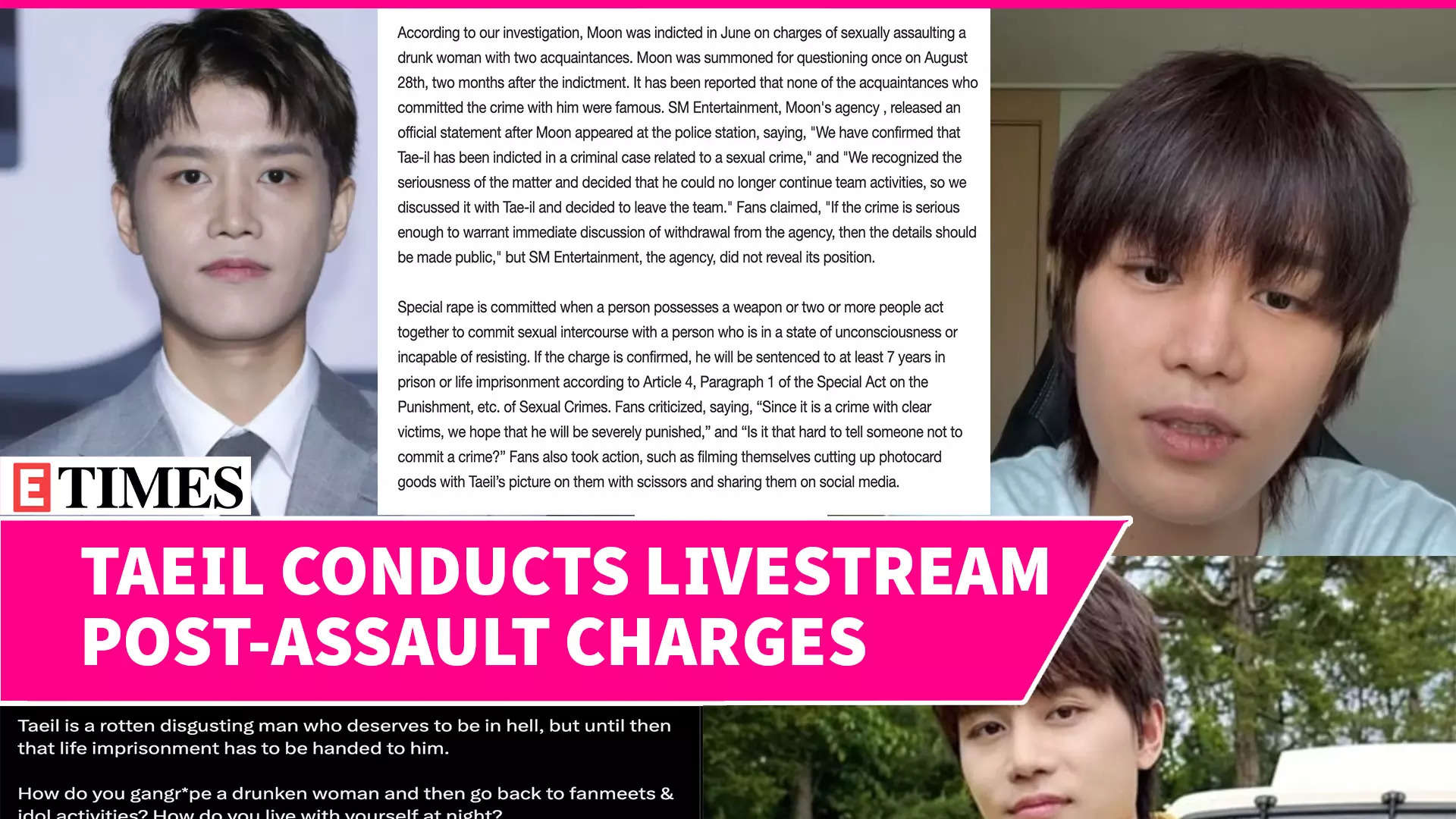 ‘The Audacity Of That Man Is Unreal’; Taeil Goes Live Just a Day After Sexual Assault Charges | Watch