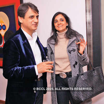 G.R. Santosh's art exhibition