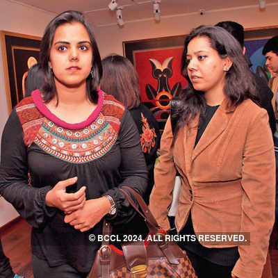 G.R. Santosh's art exhibition