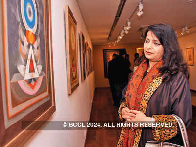 G.R. Santosh's art exhibition