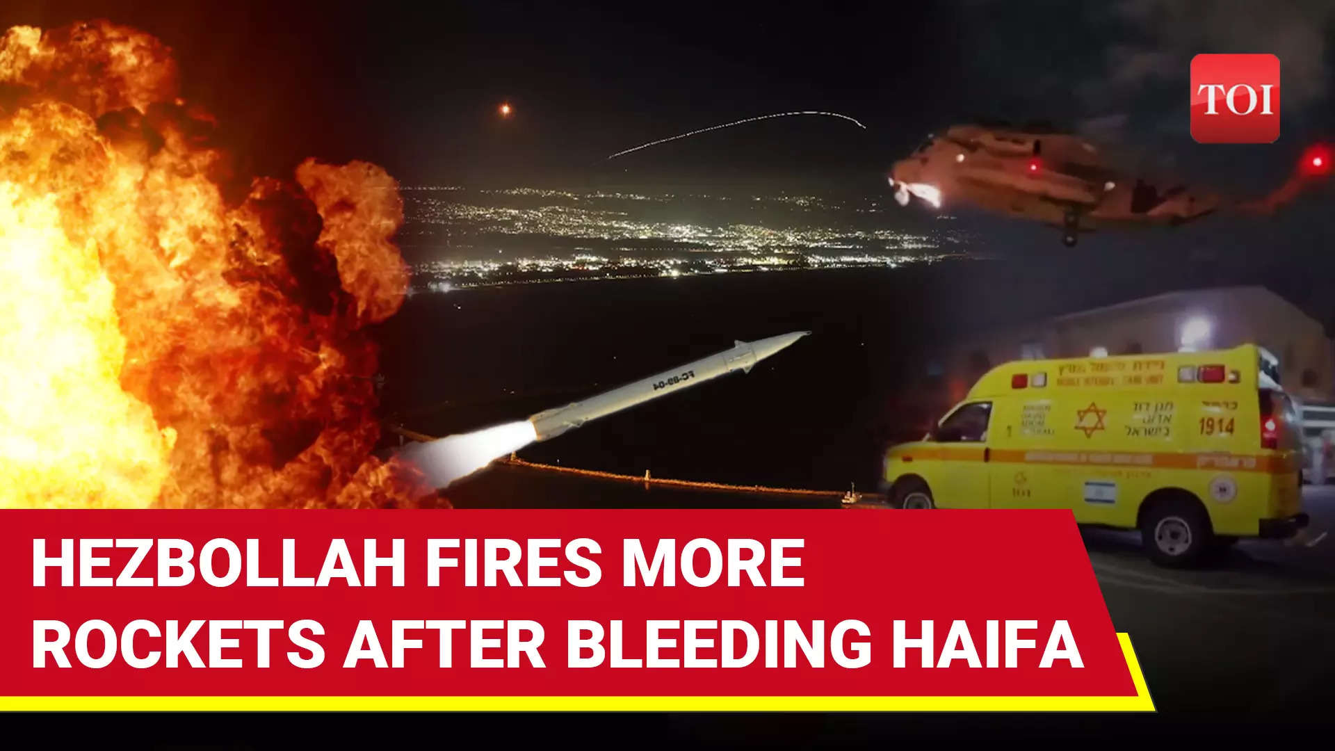 Hezbollah Hammers Battered Haifa After Biggest-ever Attack; Netanyahu Panics | Watch