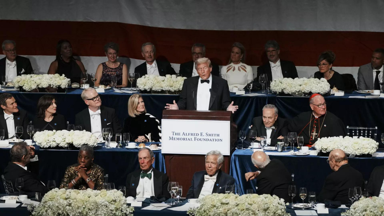 79th Al Smith Charity Dinner: Trump delivers pointed yet bitter speech ...