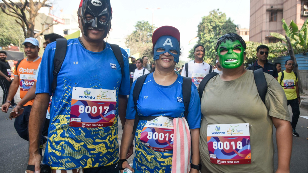 Photos Delhi half marathon 2024 raises 10 million meals