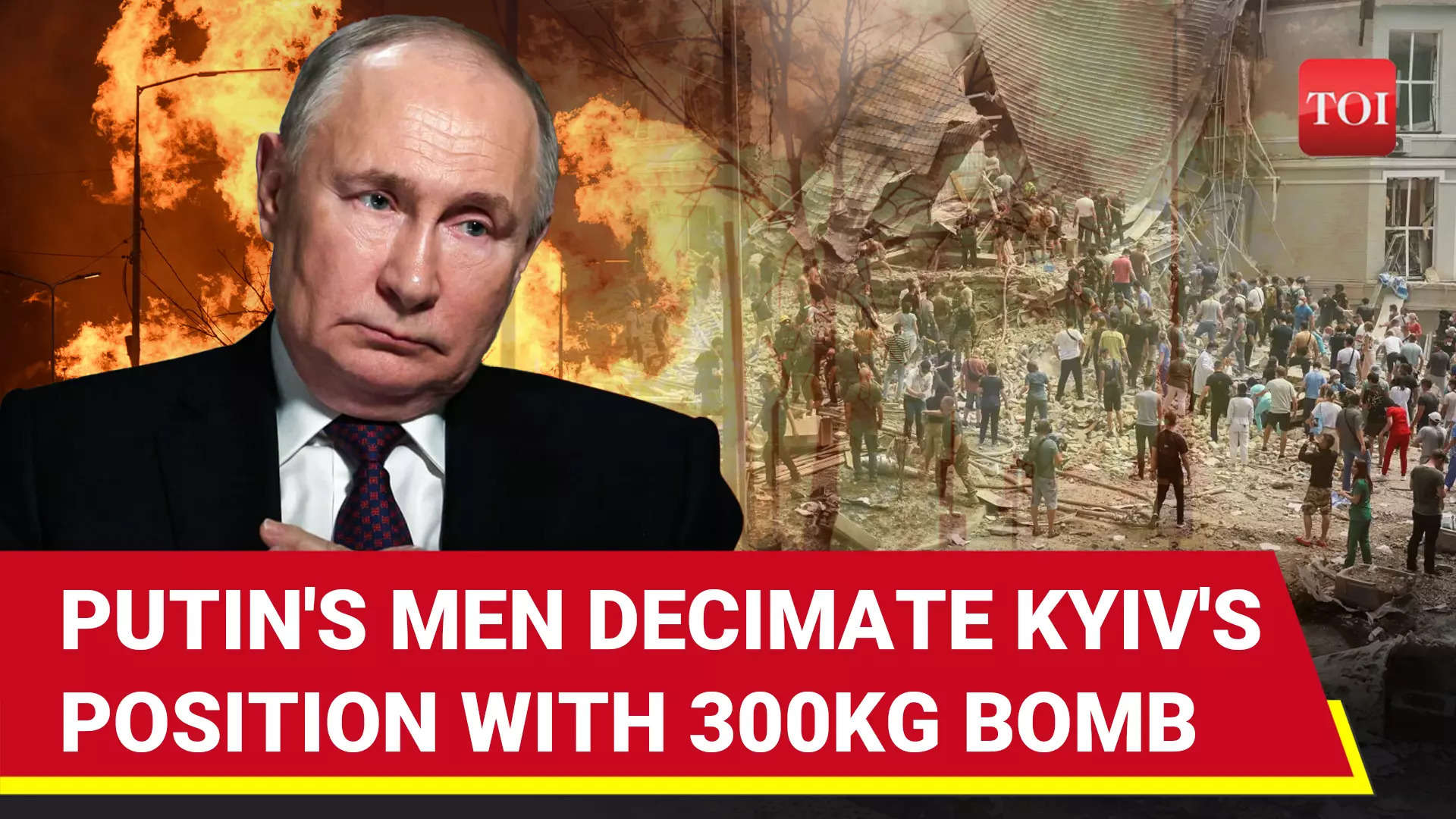 Russia's 3000 KG Bomb Rips Ukrainian Firing Position Apart; Key Bridge ...