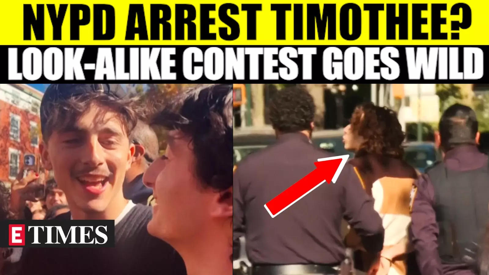 Chaos Erupts as Timothee Chalamet Joins His Own Look-Alike Contest in NYC; One Arrested