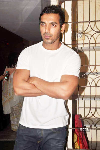 John @ private movie screening