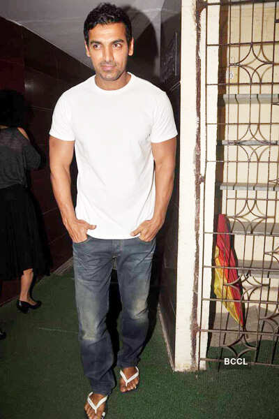 John @ private movie screening