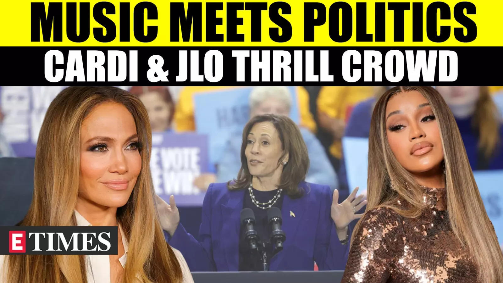 Cardi B & Jennifer Lopez Ignite Kamala Harris Rally with Star Power