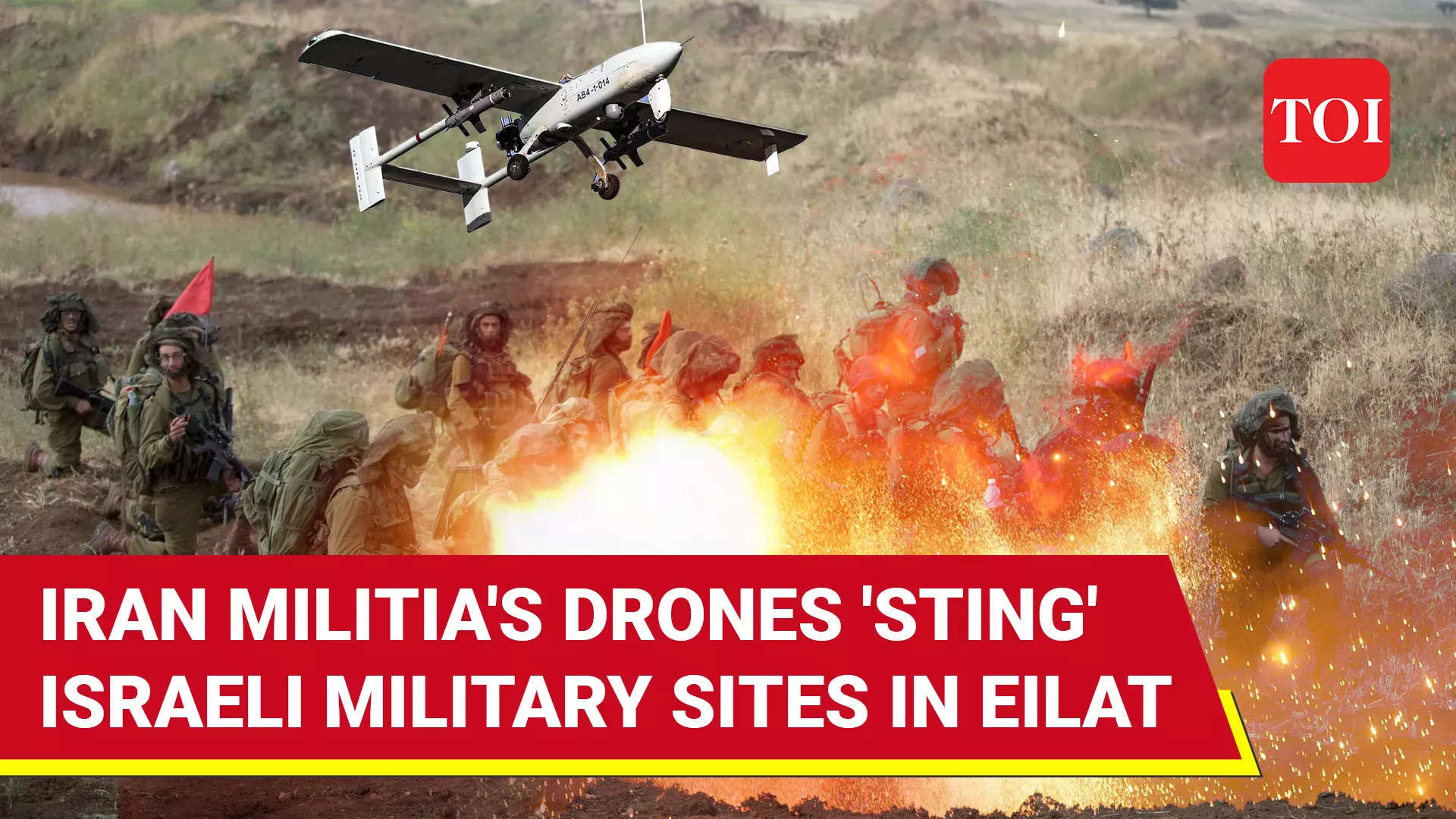 Iran-backed Islamic Resistance Attacks Israeli Military Sites In Eilat With Drones