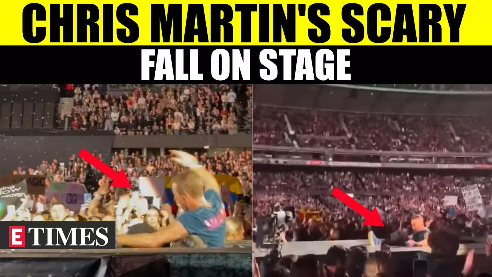 Coldplay’s Chris Martin Falls Into Hole During Melbourne Concert