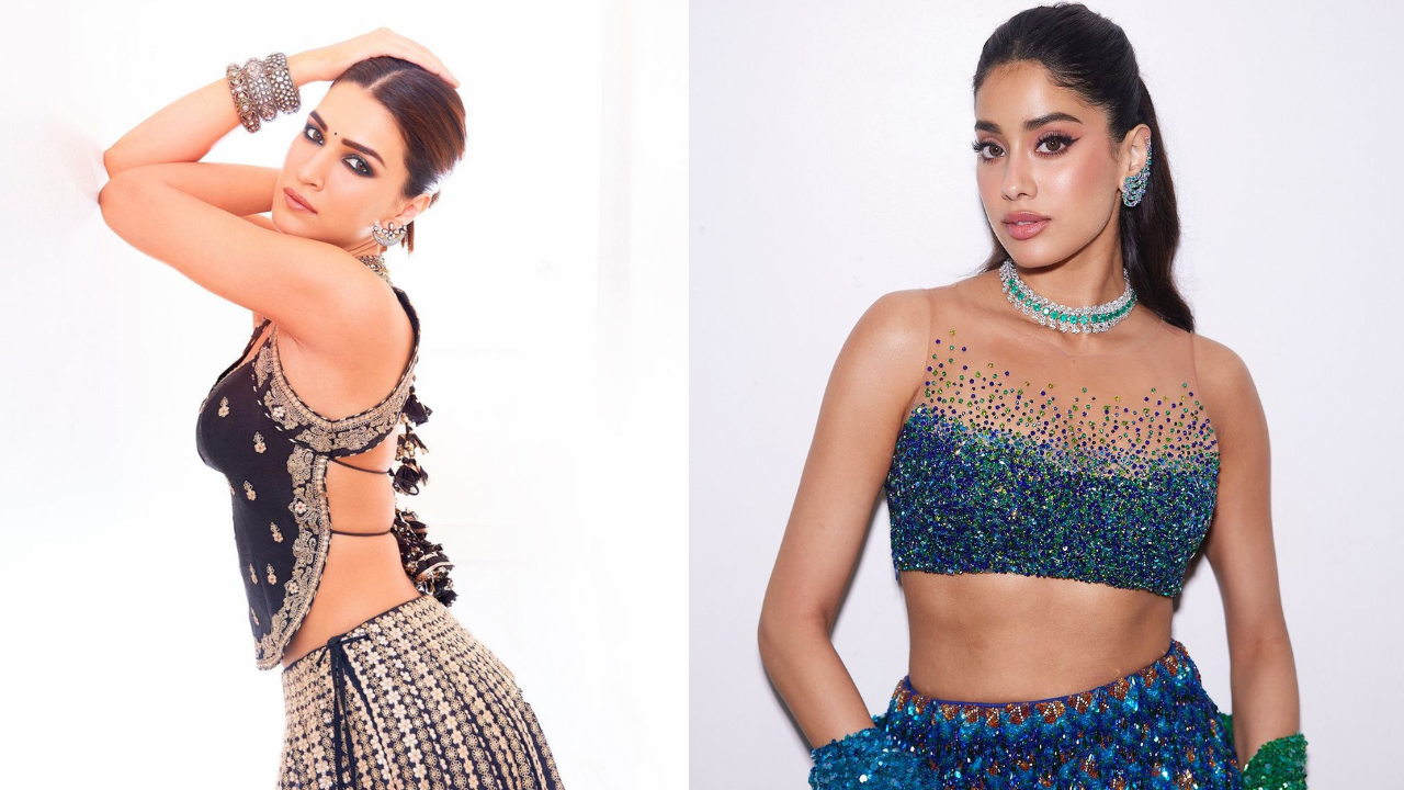 Kriti Sanon to Janhvi Kapoor: Bollywood-inspired stylish lehenga-blouse designs