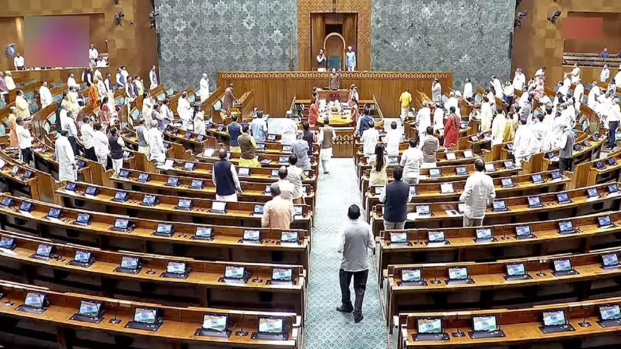 Day 1 of the Parliament's winter session Both houses ajourned ahead of schedule