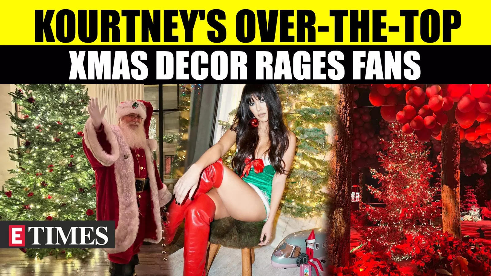 Kourtney Kardashian's Christmas Decorations Spark Outrage; Critics Call It "Disgusting"