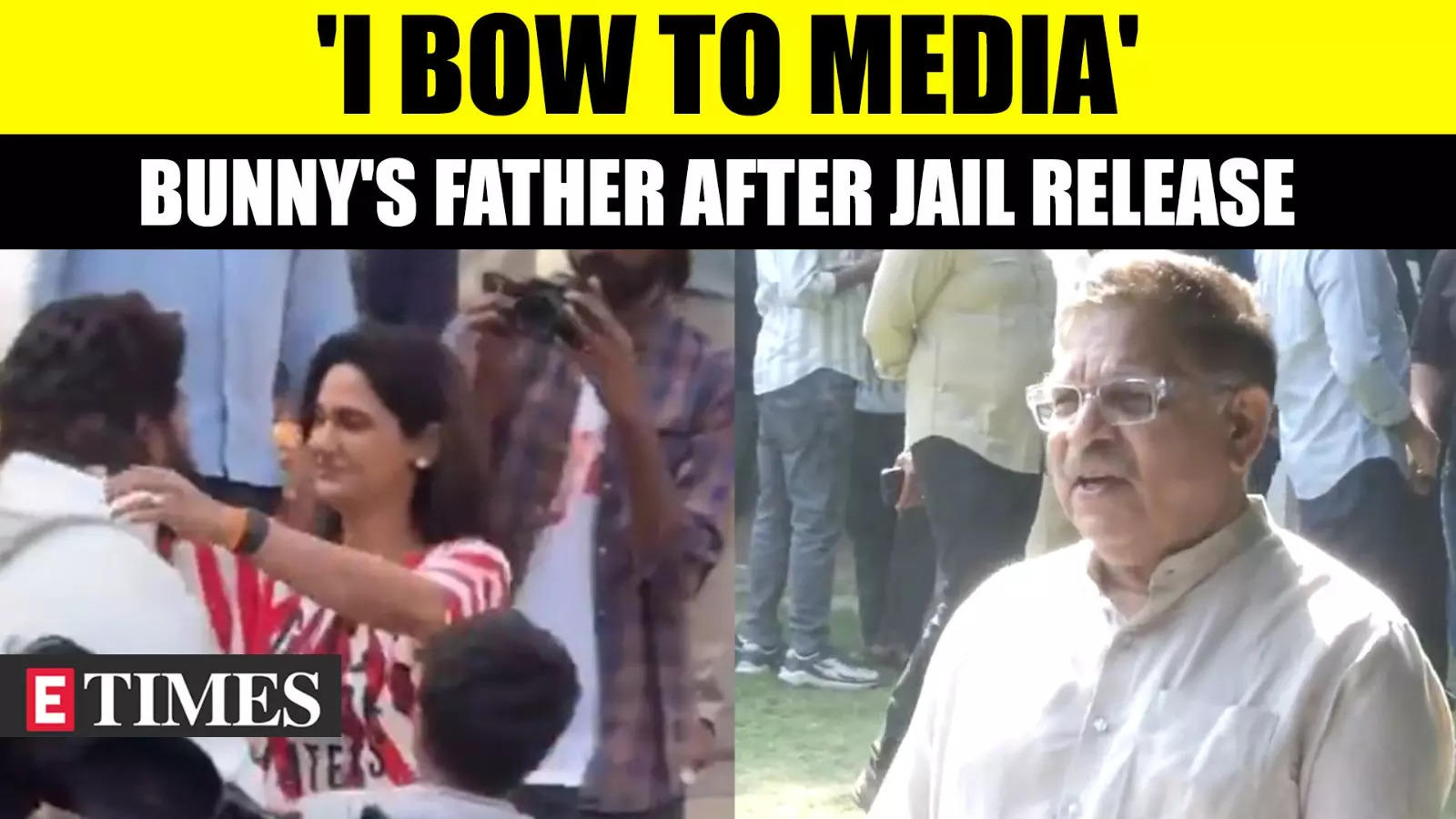 Allu Arjun's Father’s Emotional First Reaction to Son’s Jail Release: 'Pushpa' Star Calls Second Press Meet