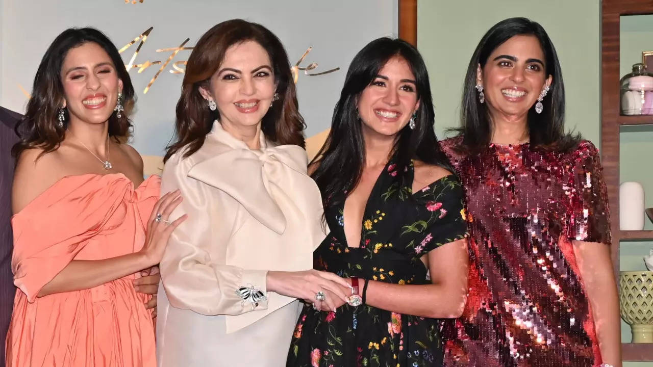 From Isha Ambani to Shloka Ambani: How Ambani ladies dressed up for the opening of NMACC Arts Cafe