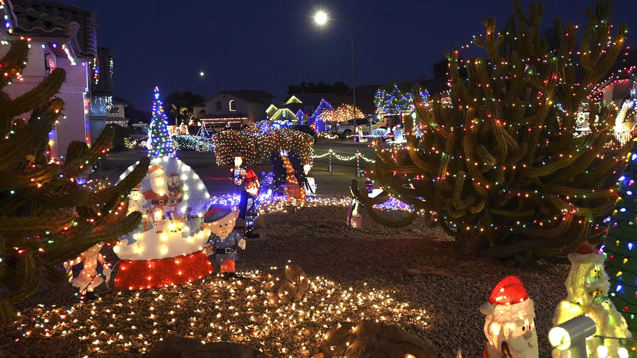 Twinkling lights and sparkling trees: Festive cheer sweeps across US ahead of Christmas