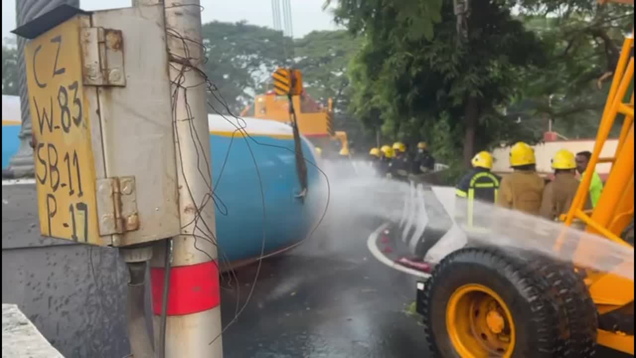 Gas leak chaos on Coimbatore flyover