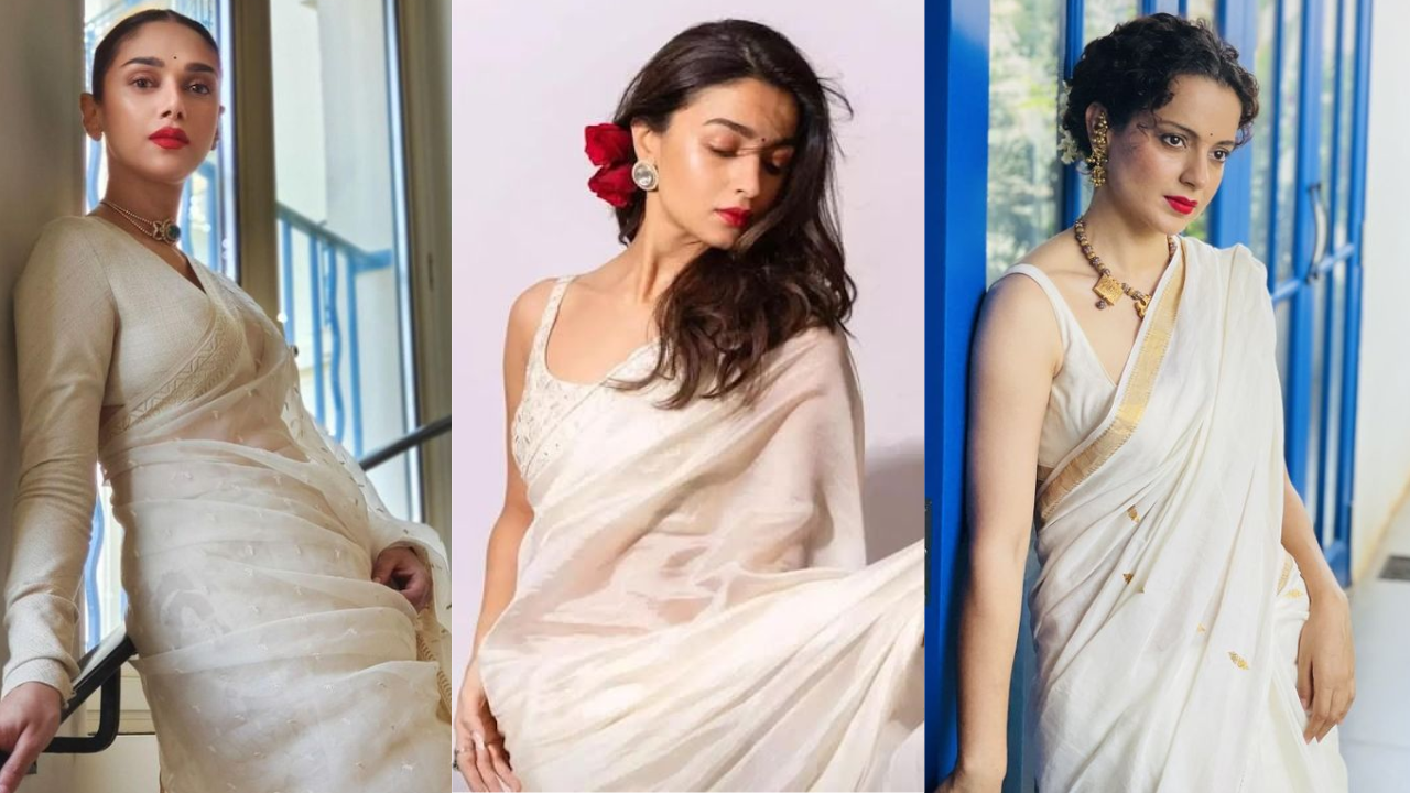 Pongal 2025: 5 iconic white sarees inspired by Bollywood divas