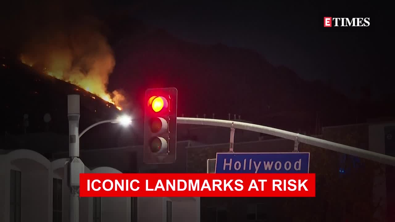 Hollywood Sign Under Threat! Sunset Fire Endangers Iconic LA Landmarks | WATCH