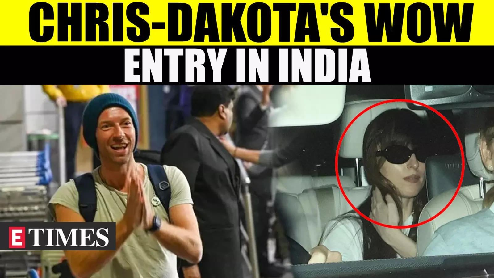 Chris Martin Arrives In Mumbai With Dakota Johnson For Coldplay’s India Gig | WATCH