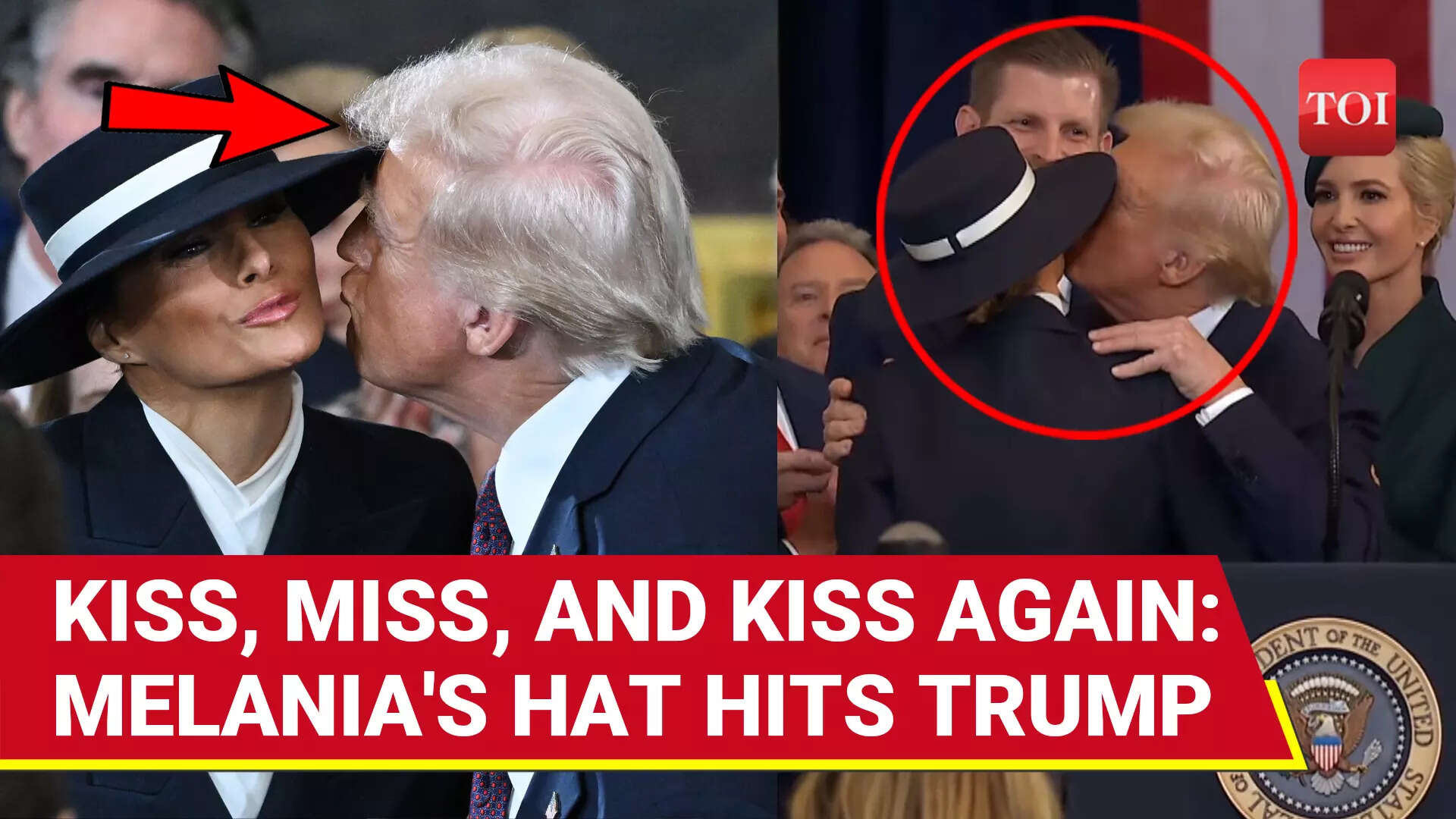 TrumpMelania Miss Kiss; Awkward Moment To 'Tiny Triumph