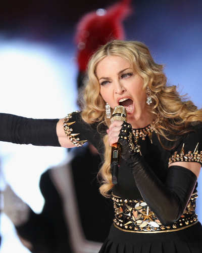 Madonna performs @ NFL Super Bowl show 