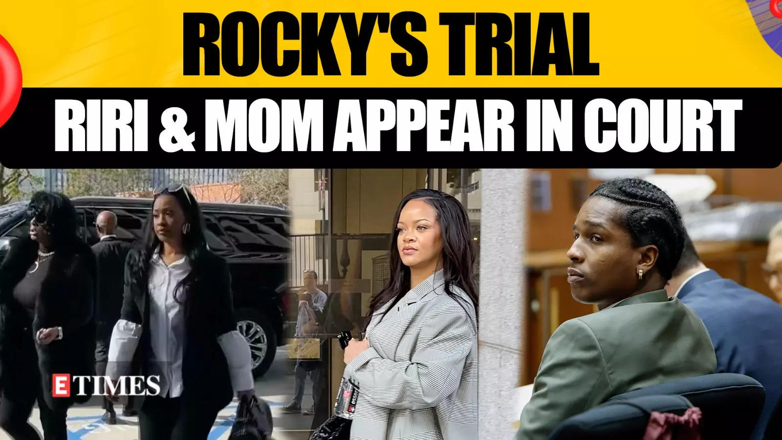 Rapper A$AP Rocky’s Accuser Cross-Examined; Rihanna's Unexpected Court Appearance With Rocky's Mom | WATCH