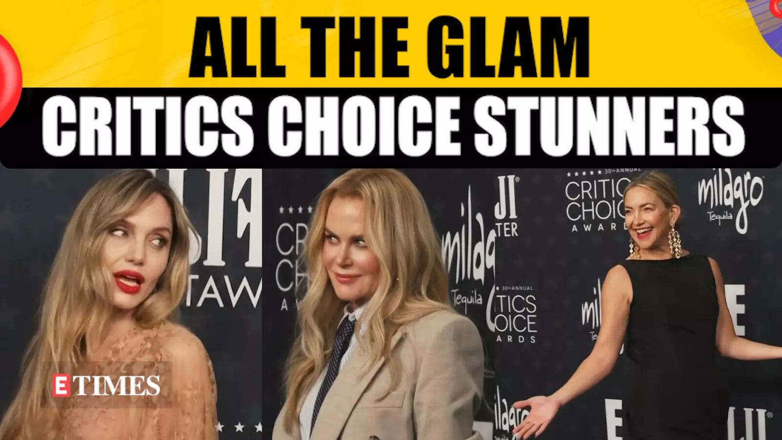 Critics Choice 2025 Red Carpet Moments: Angelina, Nicole & More; Best Looks Revealed