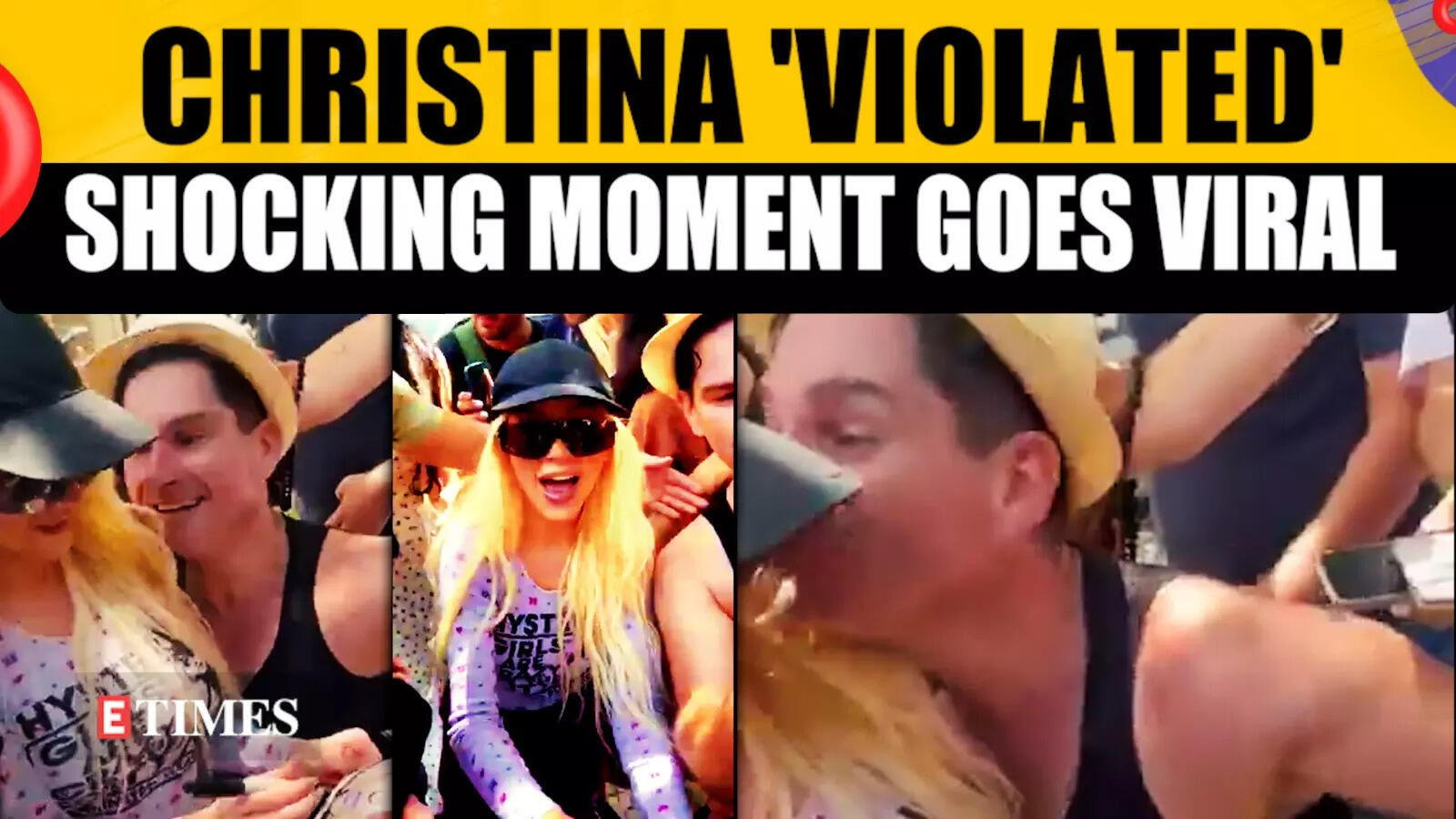 Christina Aguilera Flinches As Overzealous Fan Lands Unwanted Kiss