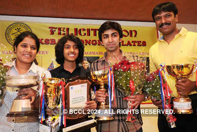 Pankaj Advani's felicitation by KSBA