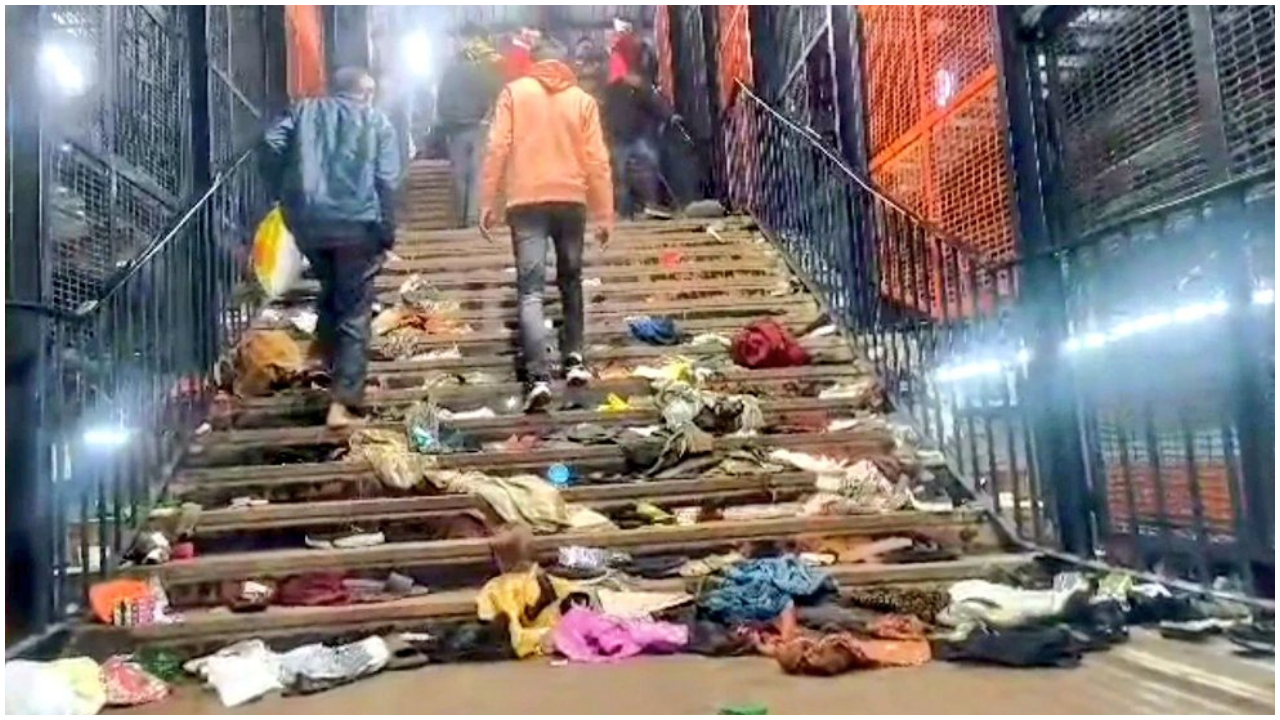 Maha Kumbh rush: Clothes, shoes and slippers remain after deadly stampede at NDLS