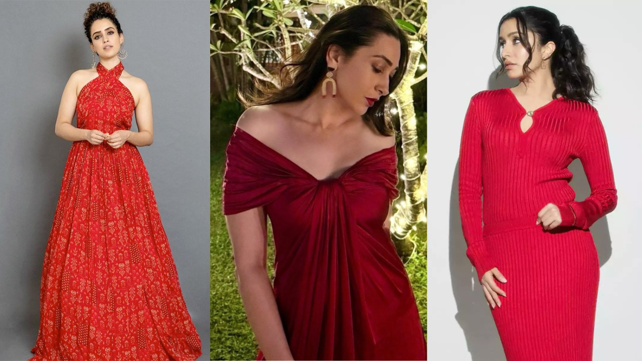 Witness Karisma Kapoor's red gown moment: 5 other Bollywood divas who aced the fierce red look