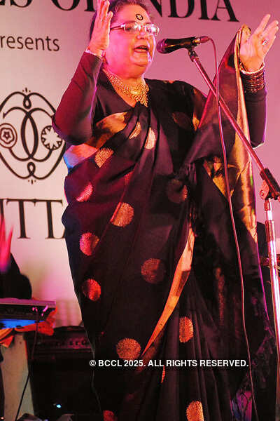 Usha performs at 'Tunes of Bliss' event 
