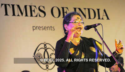 Usha performs at 'Tunes of Bliss' event 