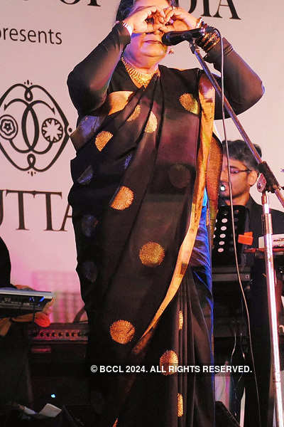 Usha performs at 'Tunes of Bliss' event 