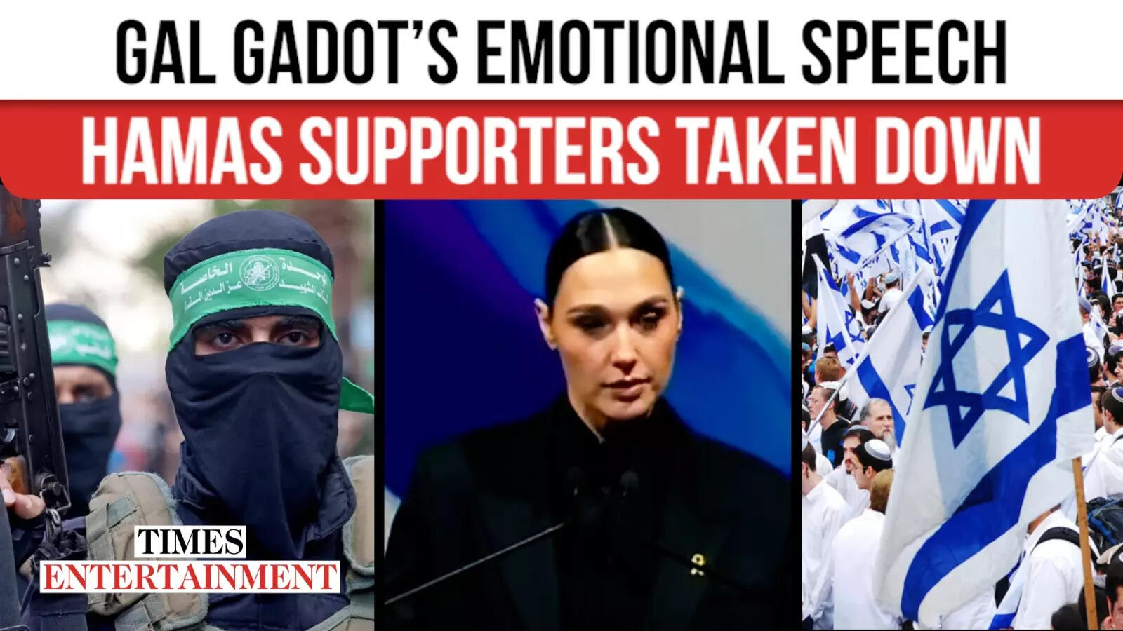 Gal Gadot SLAMS Hamas Supporters & Rising Antisemitism in Emotional Speech:  “By no means Imagined This”