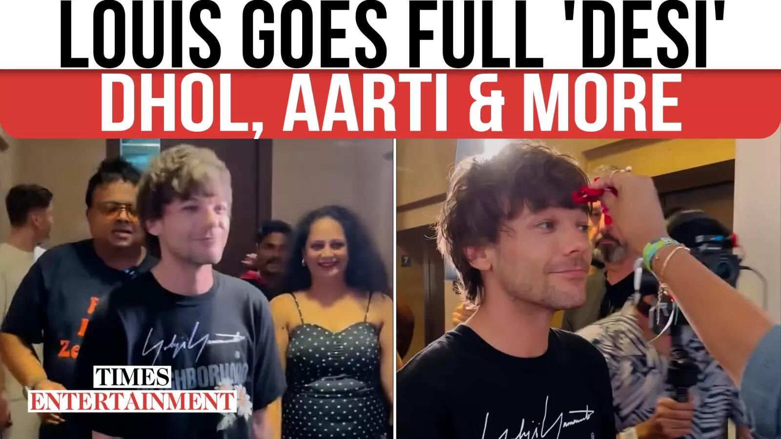 Louis Tomlinson’s Grand Indian Welcome! Dhol Beats, Aarti & Pure Desi Celebration | WATCH