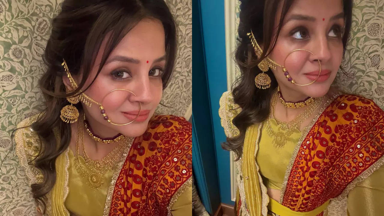 Sakshi Dhoni’s Pahadi bride-inspired look with traditional Pichora at wedding