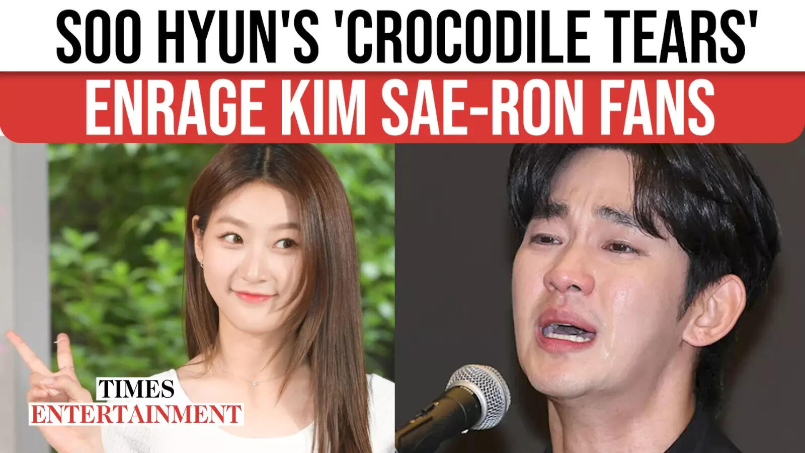 Kim Soo Hyun Accused Of ‘Utilizing BLACKPINK Ladies’ As A Cowl Throughout Press Convention