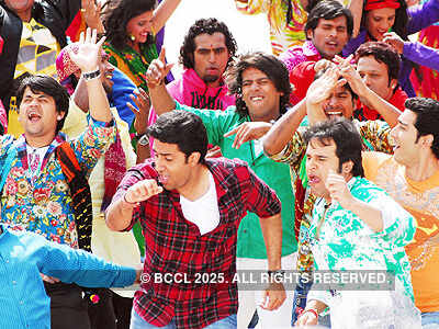 Abhishek @ 'Bol Bachchan' shoot