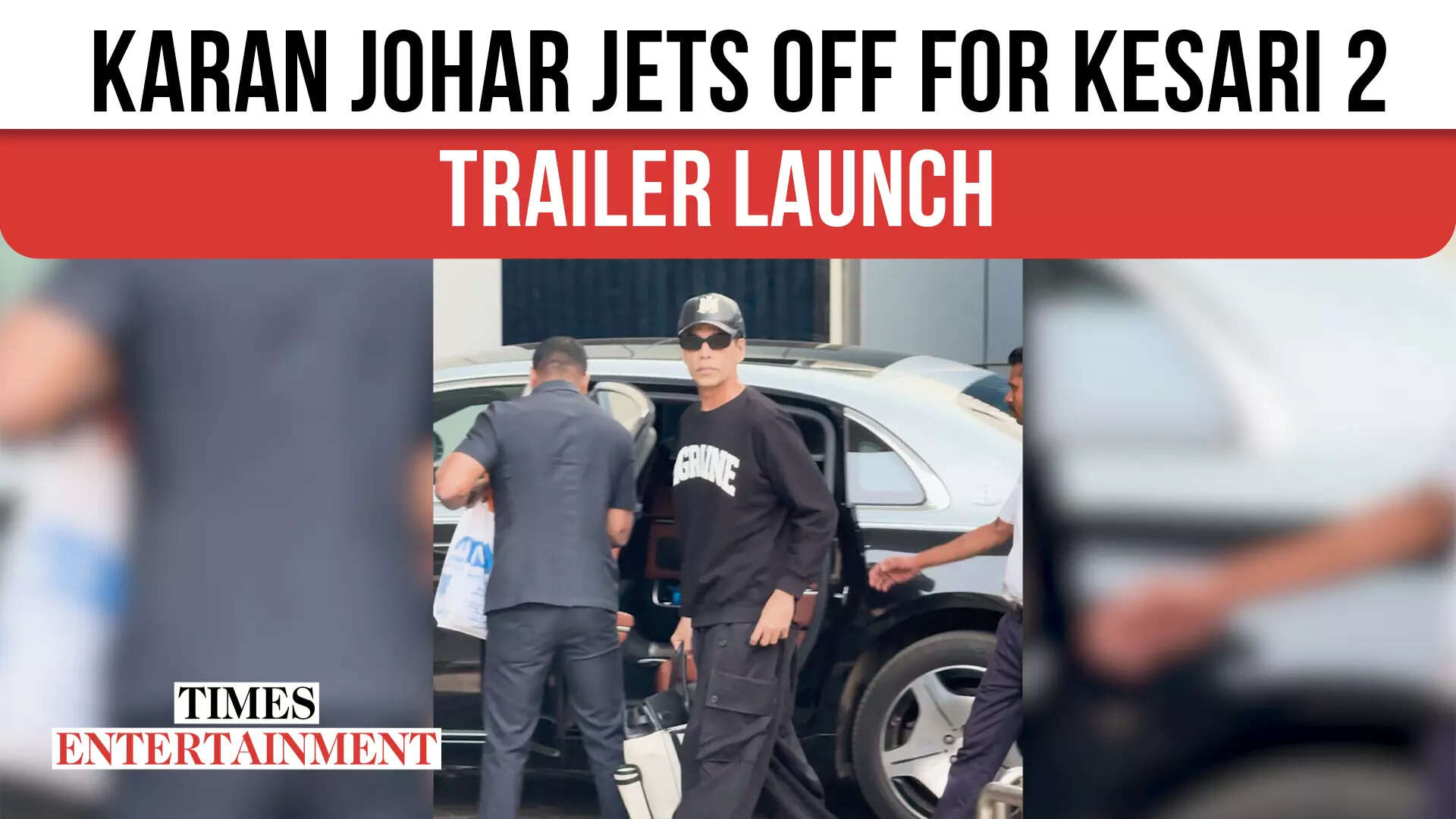 Karan Johar Jets Off for Kesari 2 Trailer Launch
